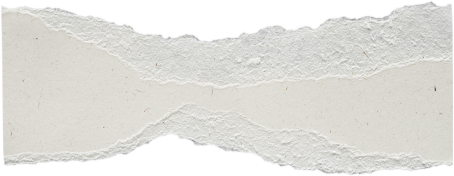 Beige Textured Ripped Craft Paper Piece