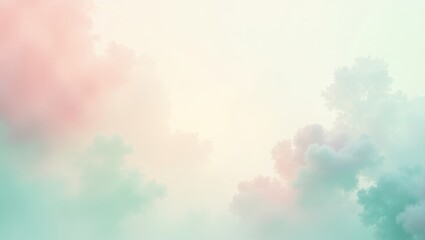 Pastel cloudscape with soft colors.