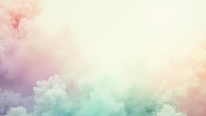 Pastel cloudscape with soft color tones.
