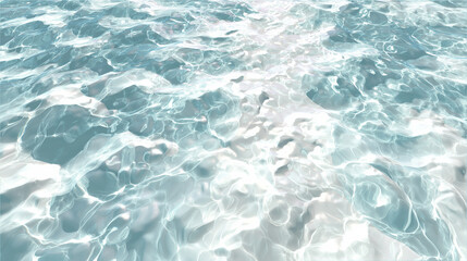 Fototapeta premium Turquoise water background featuring sunlight reflections