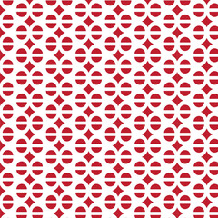 Vector illustration of an abstract modern red circle pattern perfect for background.