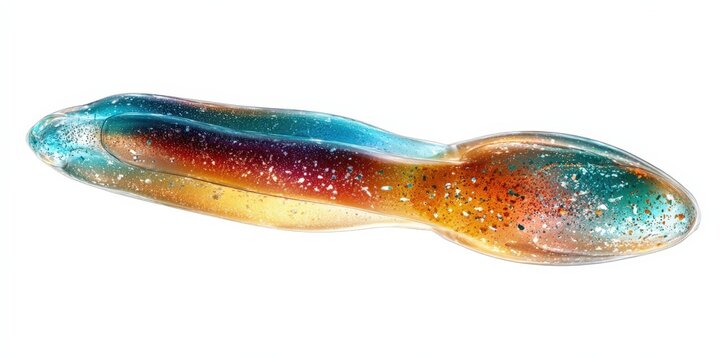 Single Watercolor Pyrosome Illustration