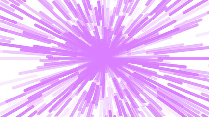 A vibrant burst of light purple lines radiating outward from a central point against a white background, creating an energetic, explosive effect that suggests celebration, speed, or a cosmic event.