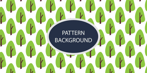 Green forest pattern backgrkound design. Hand draw texture. Vector template. fabric