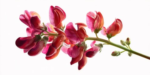 Elegant Watercolor Corydalis Flower Artwork