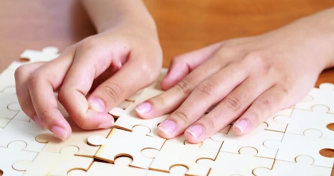 Enjoy a relaxing puzzle assembly session enhancing focus and mindfulness at home.