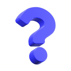 question mark 3d rendering symbol question