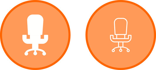 Office Chair III Vector Icon