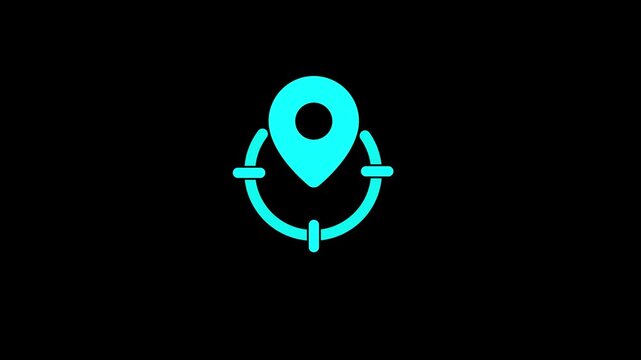 Location icon animation .