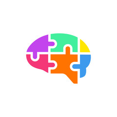 Mind Puzzle Vector Illustration Design