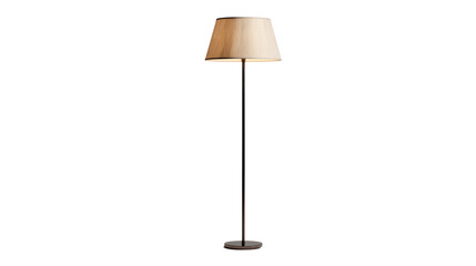 Stylish floor lamp with a soft shade, perfect for enhancing home decor in modern interiors.