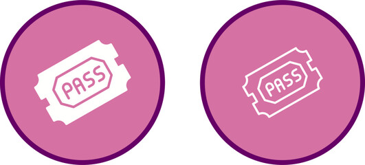 Passes Vector Icon