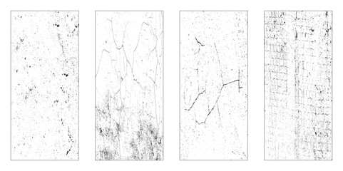 Grunge  texture set - Abstract design template. Stock vector set - easy to use