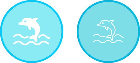 Dolphin Vector Icon © Malik Grafix