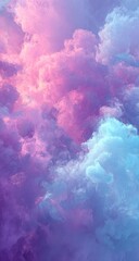 Pastel clouds, swirling colors