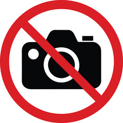 no camera photography sign