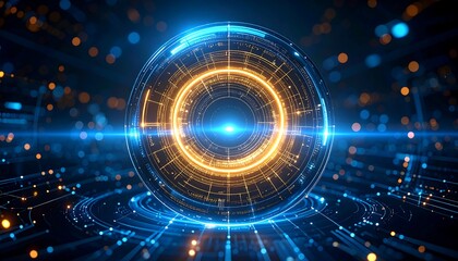 Obraz premium Futuristic holographic sphere