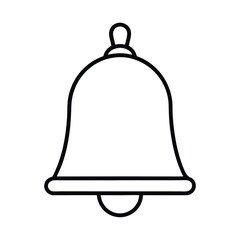 Obraz premium christmas bell isolated on white