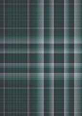 Seamless Teal and Gray Plaid Pattern for Textile Design
