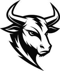 cow animal head illustration