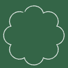 手書きチョーク風　モコモコ　8点