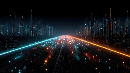 Fototapeta premium Circuit Board Highway