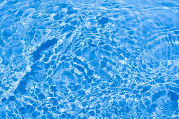 水面に反射する光と波紋の美しい背景