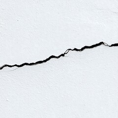 Cracked white wall