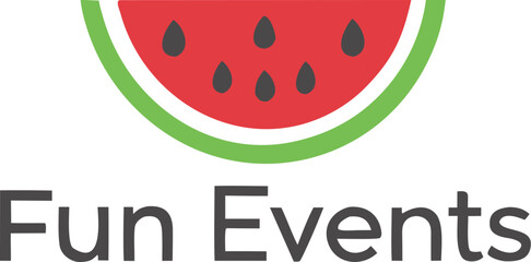 slice of watermelon logo juicy color