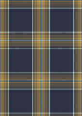 Seamless Blue and Yellow Plaid Pattern Texture for Fabric Design