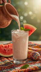 Refreshing Drinks Photography with Lassi Nimbu Pani and Colorful Sharbat