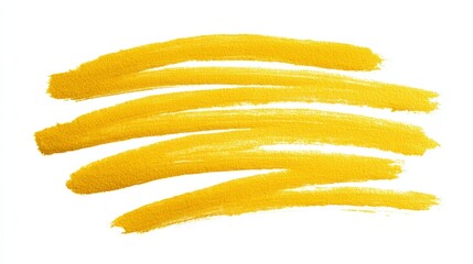 Yellow brush strokes evoke the zest of Midsummer festival, embodying creative renewal and sunny, abstract wonder