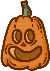 Minimalist Halloween Pumpkin Icon