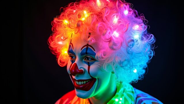 The character image of the glowing wig