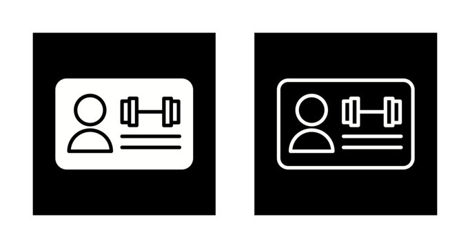 Gym Membership Vector Icon