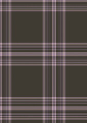 Seamless Brown and Pink Plaid Pattern for Textile Design