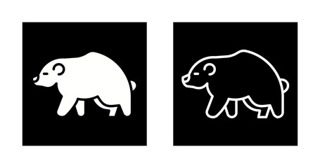 Brown Bear Vector Icon