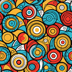 Fototapeta premium Seamless Pattern Tileable Texture Looping Pattern for Backgrounds Digital Scrapbooking Game Development Artistic Murals Wall Paintings Vintage Style Unique Design Versatile Use High Resolution
