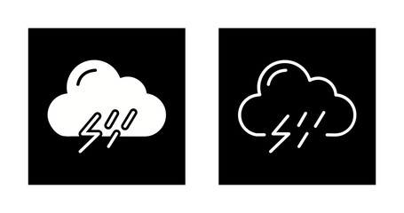 Thunderstorm Vector Icon