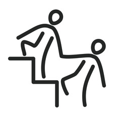 Never give up vector icon image