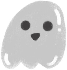 Cute Halloween ghost cartoon