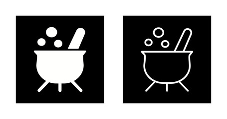 Witch Cauldron Vector Icon