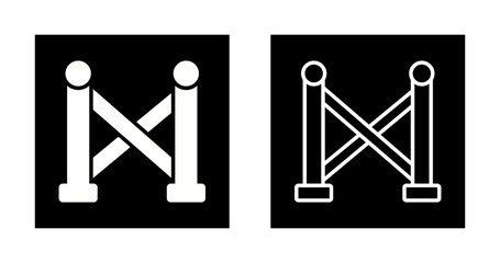 Crime Scene Tape Vector Icon