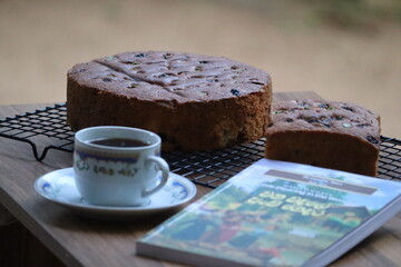 Fruit Cake with tea time