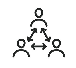 Illustration of partner icon vector