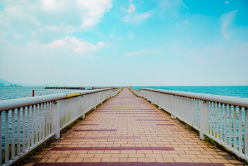 Fototapeta premium Biwa River in Shiga, Japan