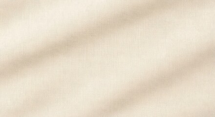 Fototapeta premium Cream Linen Fabric Texture with Subtle Vertical Weave Pattern