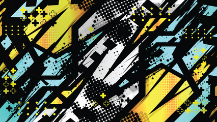 Cyber Burst Abstract Vector Background