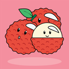 Simple and Clear Rambutan Icon_Expanded Line Icon Design