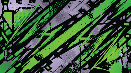 Neon Slash Grunge Vector Background